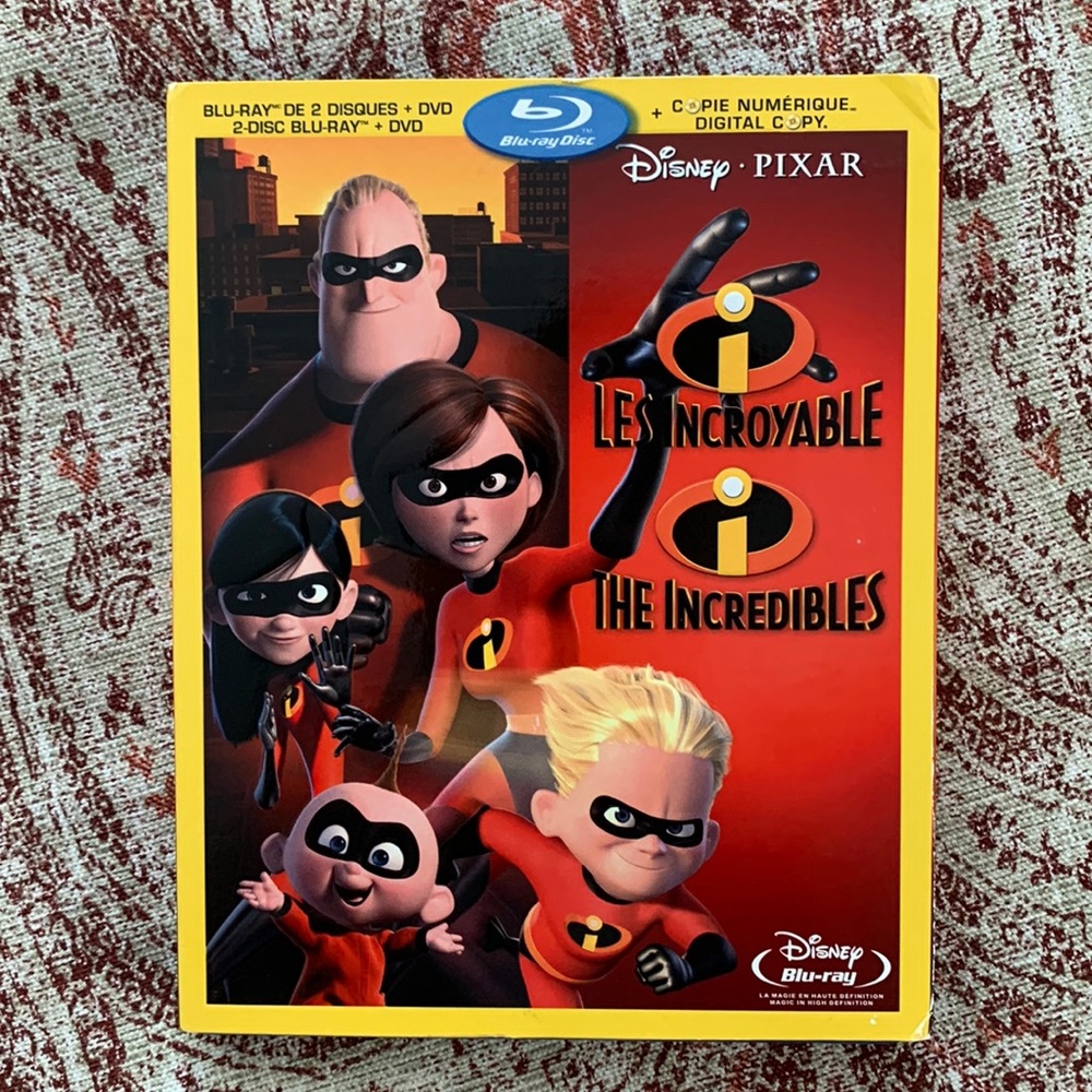 Disney “The Incredibles” Blu-ray and DVDs